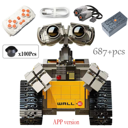 New 687PCS Disney WALL E High-tech APP Motorized RC Robot Functions Figures Technical Building Block For Children Toys Gift - Image 2