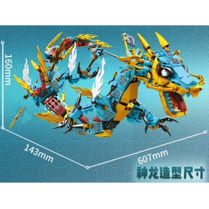 Ninja Saint Water Oriental Dragon Legendary Knight Model Building Blocks Sets City Figures Bricks Constructor Toys For Children - Image 4