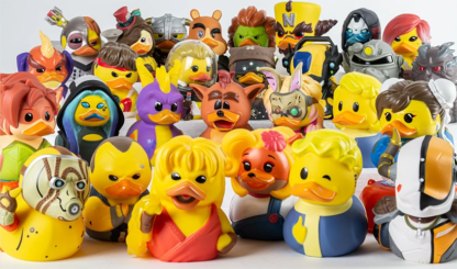 Numskull Duck DC Anime Figure Harley Quinn Robin Western Animiation TUBBZ Cosplaying Yellow Duck Collectible Desktop Decoration - Image 6