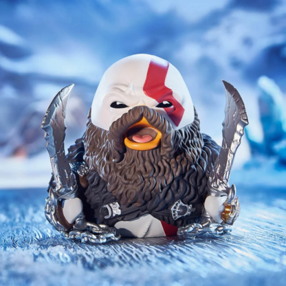 Numskull Tubbz God of Wars Kratos Atreus Action Figure Cosplaying Duck Collectible Toy Yellow Duck Desktop Decorations Kids Gifs - Image 3