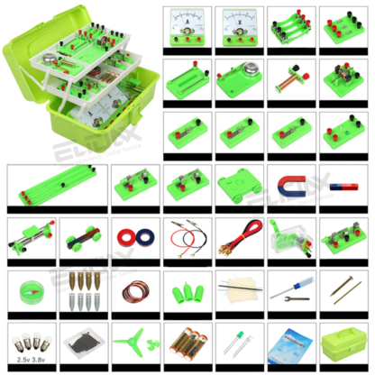 Physics Labs Basic Electricity Discovery Circuit Magnetism Experiment Kits Science Education Toy for Junior Senior High School - Image 3