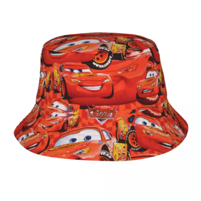 Red Lightning McQueen Bucket Hat for Woman Beach Sun Hat Streetwear Packable for Outdoor Sport Fishing Fisherman Cap Bob Hat