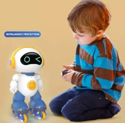 Remote-Controlled Robot Charging Toy Early Education Puzzle Girl Can Dance High-Tech Boy Lights Children Gift - Image 3