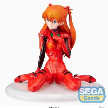 SEGA Original NEON GENESIS EVANGELION Anime Figure Asuka Langley Soryu Sitting Posture Action Figure Toys for Kids Gift Model - Image 2