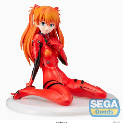 SEGA Original NEON GENESIS EVANGELION Anime Figure Asuka Langley Soryu Sitting Posture Action Figure Toys for Kids Gift Model - Image 3