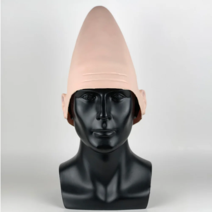 Skin Head Coneheads Alien Cap Mask Cosplay Fake Skull Egg Shaped Conical Latex Helmet Halloween Carnival Party Costume Props - Image 2