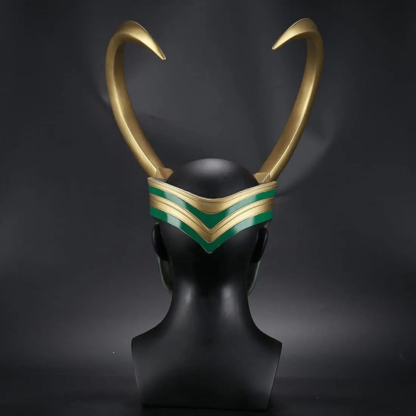 Superhero Helmet with Horns Movie Thor 3 Ragnarok Loki Laufeyson PVC Mask Cosplay Halloween Costumes Props for Adult Kids - Image 5