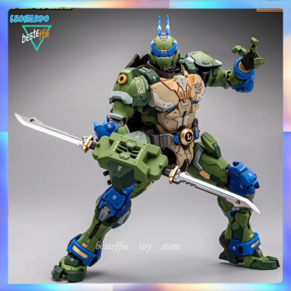 Teenage Mutant Ninja Turtles anime figure 23cm HB0012 Leonardo da Vinci HB0014 Michelangelo alloy action figure