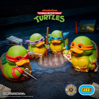 Tubbz Teenages Mutant Ninja Turtles Leonardo Donatello Michelangelo Raphael Collectible Vinyl Rubber Duck Figure Kids Gifts