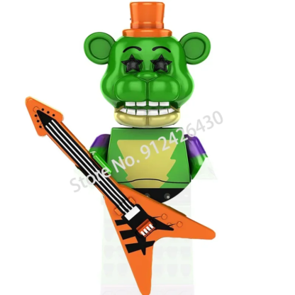 WM6074 WM6097 Mini Bricks FNAF Game Figure Chica Bonnie Foxy Freddy Bear Nightmare Boy Skeleton Thriller Assembly Toys Gift - Image 3