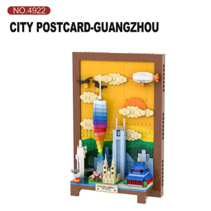 Woma Brand Building Blocks City Postcard Urban Landmark Building Murals Toys Art Hanging Picture Decoration Pieces Toy Gift Kid - Image 6